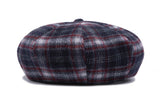 ロマンティッククラウン(ROMANTIC CROWN)  CLASSIC CHECK NEWS BOY CAP_NAVY