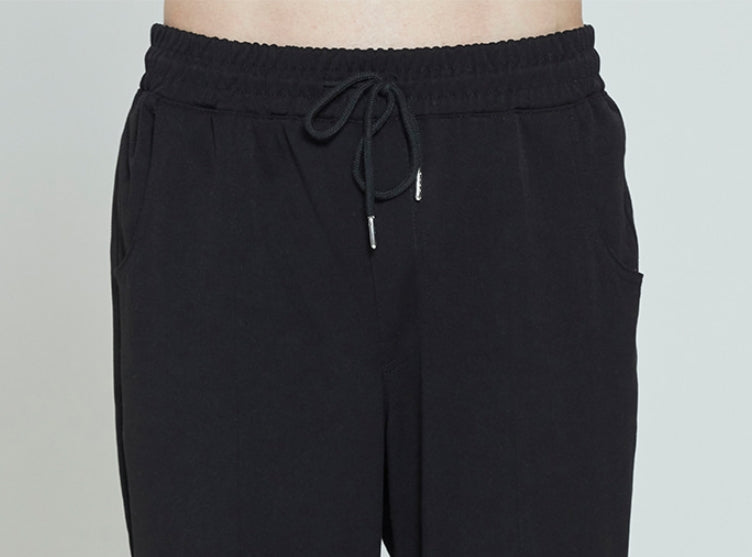 ロマンティッククラウン(ROMANTIC CROWN) PLACKET EASY SLACKS_BLACK