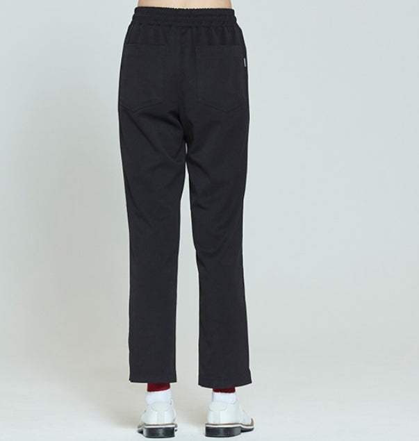ロマンティッククラウン(ROMANTIC CROWN) PLACKET EASY SLACKS_BLACK