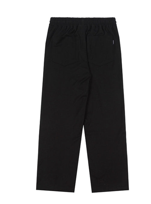 ロマンティッククラウン(ROMANTIC CROWN) PLACKET EASY SLACKS_BLACK