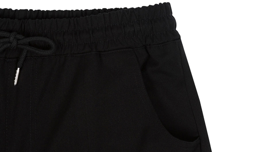 ロマンティッククラウン(ROMANTIC CROWN) PLACKET EASY SLACKS_BLACK