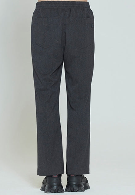 ロマンティッククラウン(ROMANTIC CROWN) PLACKET EASY SLACKS_CHARCOAL