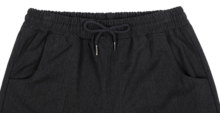 ロマンティッククラウン(ROMANTIC CROWN) PLACKET EASY SLACKS_CHARCOAL
