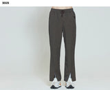 ロマンティッククラウン(ROMANTIC CROWN)   PLACKET EASY SLACKS_BROWN
