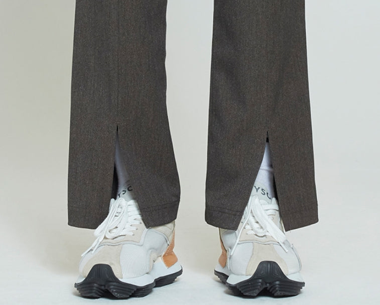 ロマンティッククラウン(ROMANTIC CROWN)   PLACKET EASY SLACKS_BROWN