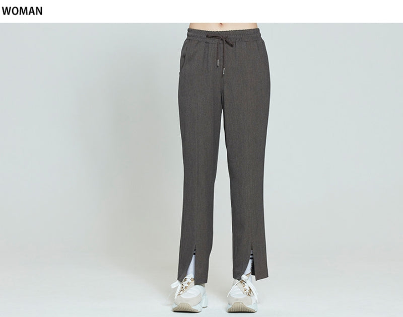 ロマンティッククラウン(ROMANTIC CROWN)   PLACKET EASY SLACKS_BROWN