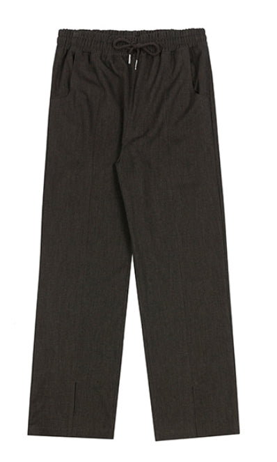 ロマンティッククラウン(ROMANTIC CROWN)   PLACKET EASY SLACKS_BROWN