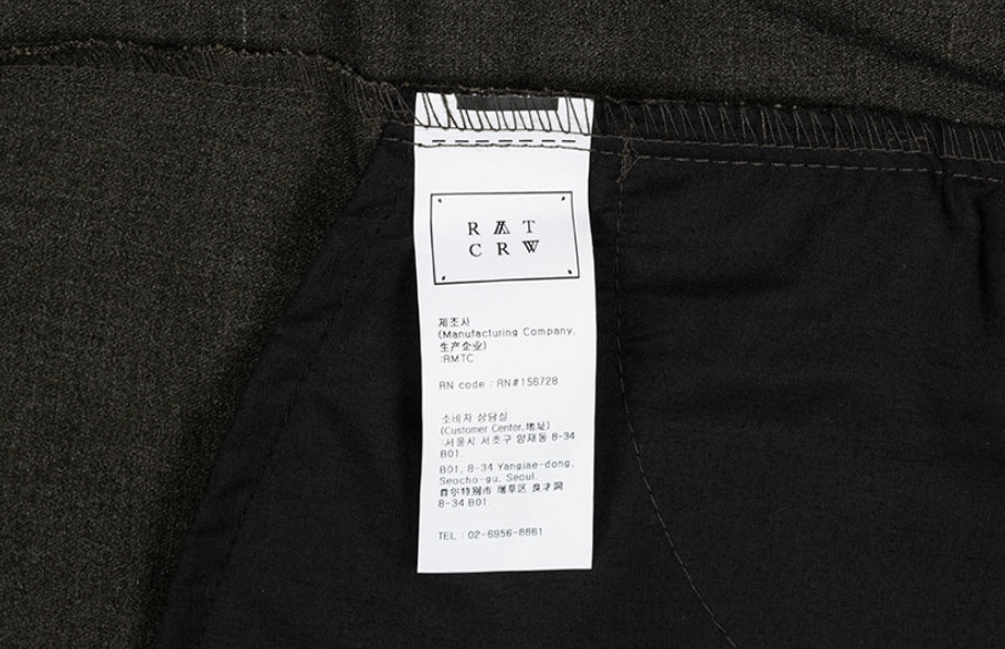 ロマンティッククラウン(ROMANTIC CROWN)   PLACKET EASY SLACKS_BROWN