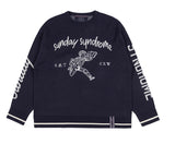 ロマンティッククラウン(ROMANTIC CROWN) SUNDAY NEWS BOY KNITWEAR_NAVY