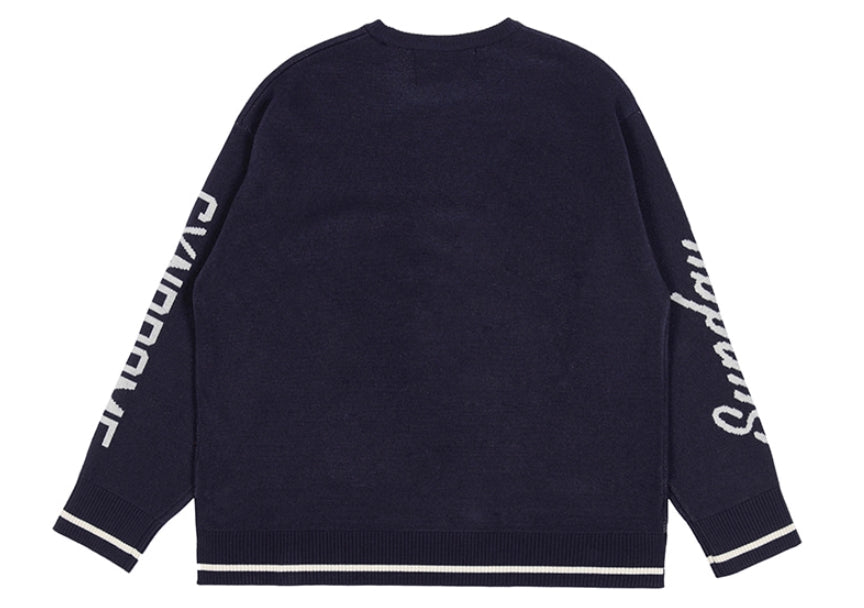 ロマンティッククラウン(ROMANTIC CROWN) SUNDAY NEWS BOY KNITWEAR_NAVY
