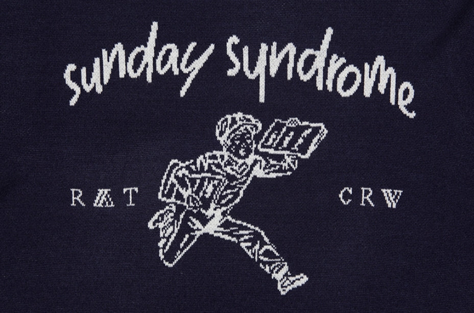 ロマンティッククラウン(ROMANTIC CROWN) SUNDAY NEWS BOY KNITWEAR_NAVY