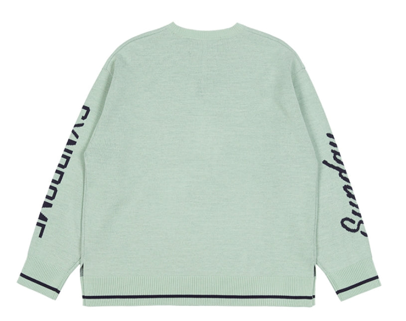ロマンティッククラウン(ROMANTIC CROWN) SUNDAY NEWS BOY KNITWEAR_LIGHT GREEN