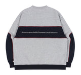 ロマンティッククラウン(ROMANTIC CROWN) PADDLING LOGO PIPING SWEATSHIRT_GREY