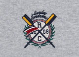 ロマンティッククラウン(ROMANTIC CROWN) PADDLING LOGO PIPING SWEATSHIRT_GREY