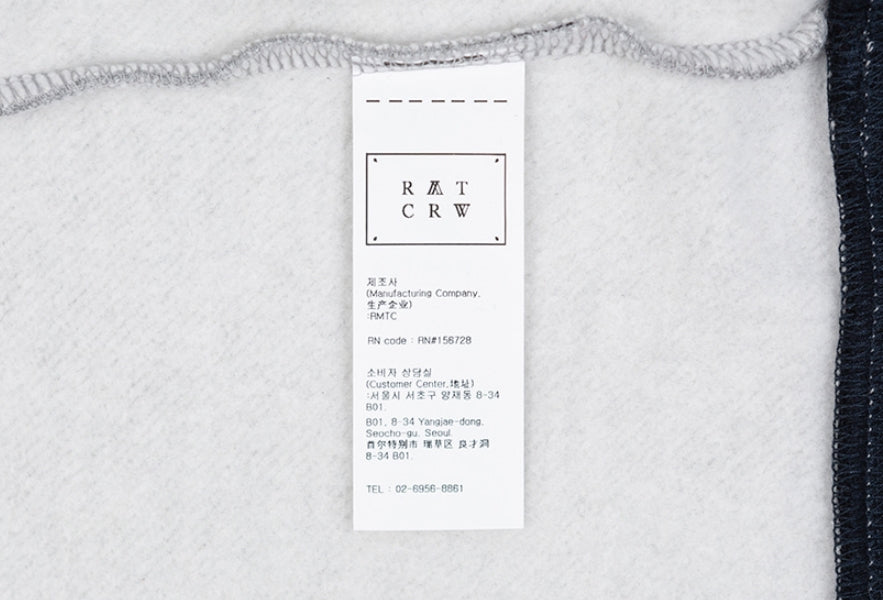 ロマンティッククラウン(ROMANTIC CROWN) PADDLING LOGO PIPING SWEATSHIRT_GREY