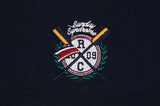 ロマンティッククラウン(ROMANTIC CROWN) PADDLING LOGO PIPING SWEATSHIRT_NAVY