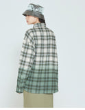 ロマンティッククラウン(ROMANTIC CROWN) GRADATION CHECK SHIRT_KHAKI