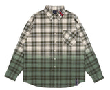 ロマンティッククラウン(ROMANTIC CROWN) GRADATION CHECK SHIRT_KHAKI