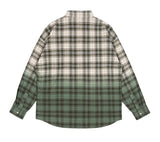 ロマンティッククラウン(ROMANTIC CROWN) GRADATION CHECK SHIRT_KHAKI