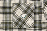 ロマンティッククラウン(ROMANTIC CROWN) GRADATION CHECK SHIRT_KHAKI