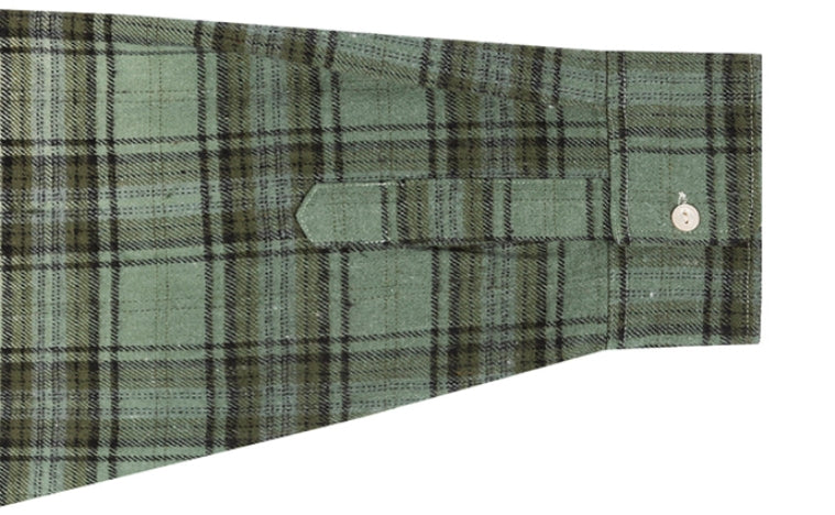 ロマンティッククラウン(ROMANTIC CROWN) GRADATION CHECK SHIRT_KHAKI