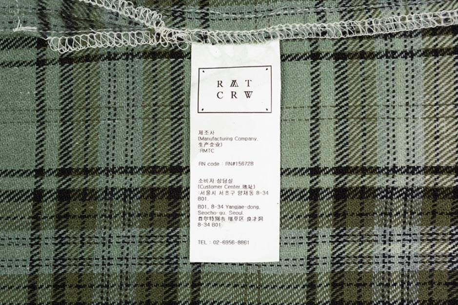 ロマンティッククラウン(ROMANTIC CROWN) GRADATION CHECK SHIRT_KHAKI