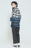 ロマンティッククラウン(ROMANTIC CROWN) GRADATION CHECK SHIRT_NAVY