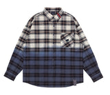 ロマンティッククラウン(ROMANTIC CROWN) GRADATION CHECK SHIRT_NAVY
