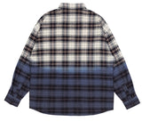 ロマンティッククラウン(ROMANTIC CROWN) GRADATION CHECK SHIRT_NAVY