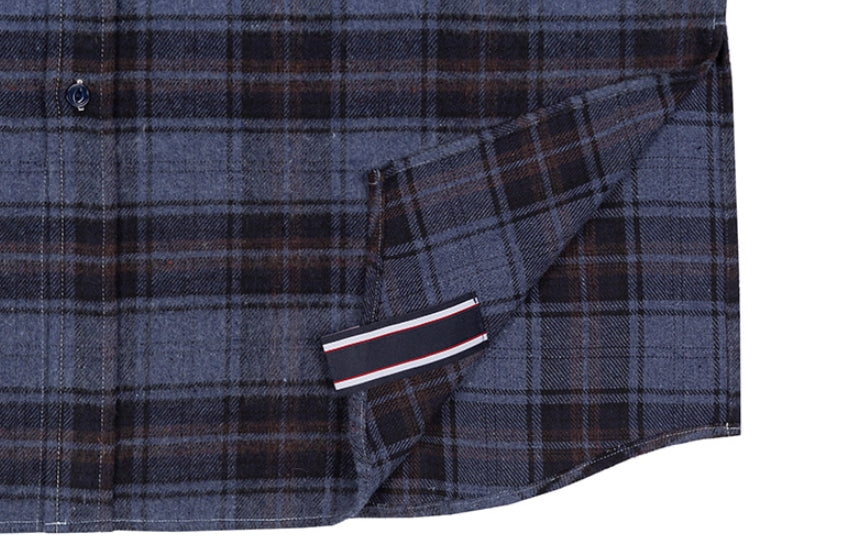 ロマンティッククラウン(ROMANTIC CROWN) GRADATION CHECK SHIRT_NAVY