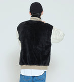 ロマンティッククラウン(ROMANTIC CROWN) COLOR SCHEME FLEECE JACKET_OATMEAL