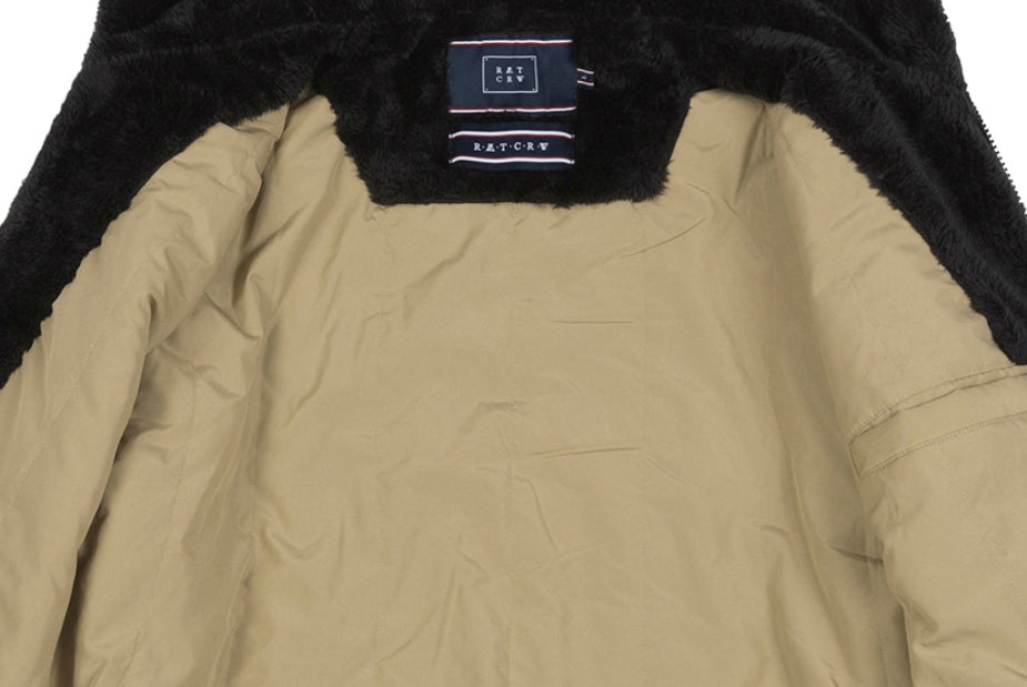 ロマンティッククラウン(ROMANTIC CROWN) COLOR SCHEME FLEECE JACKET_OATMEAL
