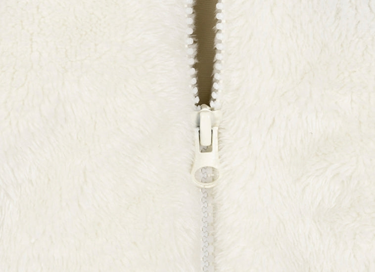ロマンティッククラウン(ROMANTIC CROWN) COLOR SCHEME FLEECE JACKET_BEIGE