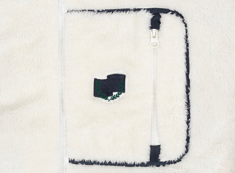 ロマンティッククラウン(ROMANTIC CROWN) COLOR SCHEME FLEECE JACKET_KHAKI