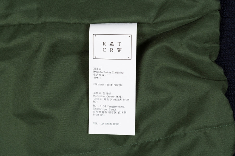 ロマンティッククラウン(ROMANTIC CROWN) COLOR SCHEME FLEECE JACKET_KHAKI
