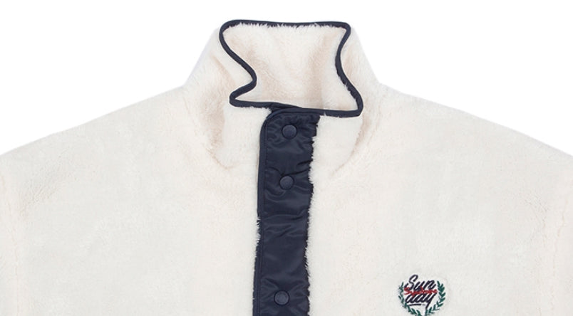 ロマンティッククラウン(ROMANTIC CROWN) BACK POCKET FLEECE JACKET_OATMEAL