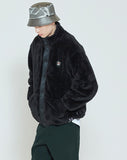 ロマンティッククラウン(ROMANTIC CROWN) BACK POCKET FLEECE JACKET_BLACK