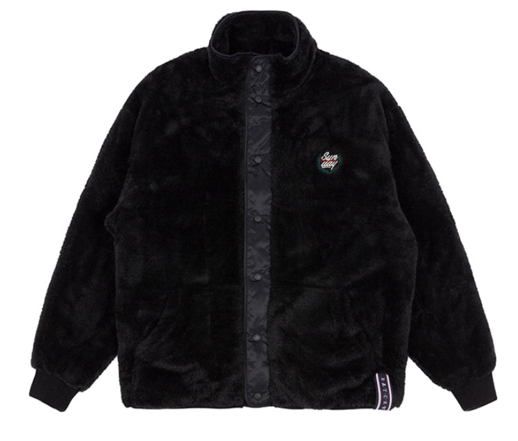ロマンティッククラウン(ROMANTIC CROWN) BACK POCKET FLEECE JACKET_BLACK