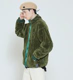 ロマンティッククラウン(ROMANTIC CROWN) BACK POCKET FLEECE JACKET_KHAKI