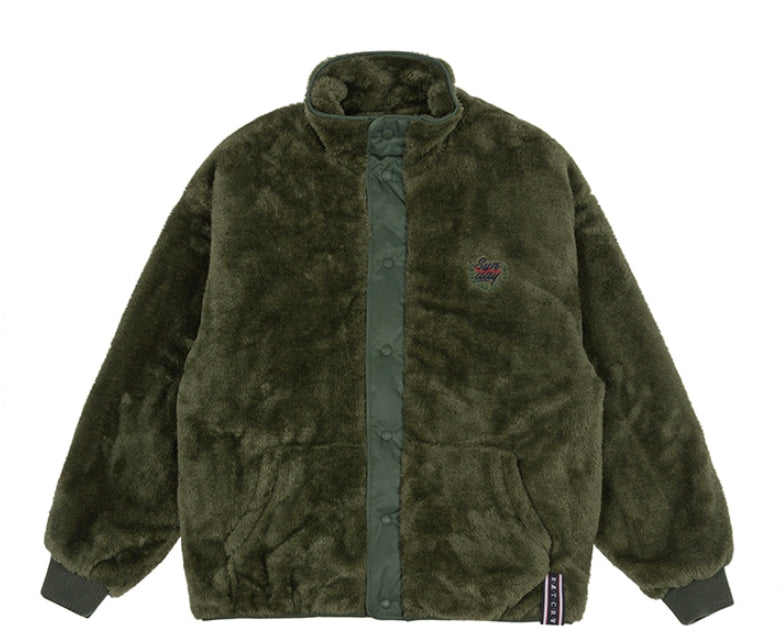 ロマンティッククラウン(ROMANTIC CROWN) BACK POCKET FLEECE JACKET_KHAKI