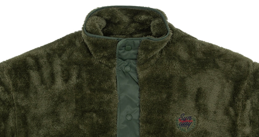 ロマンティッククラウン(ROMANTIC CROWN) BACK POCKET FLEECE JACKET_KHAKI