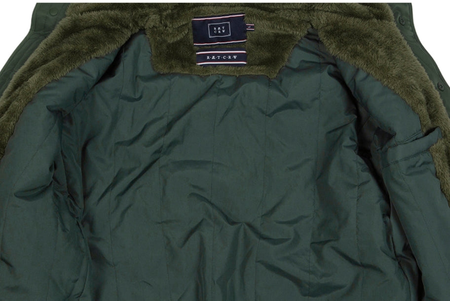 ロマンティッククラウン(ROMANTIC CROWN) BACK POCKET FLEECE JACKET_KHAKI