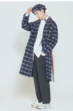 ロマンティッククラウン(ROMANTIC CROWN)  CLASSIC CHECK WOOL COAT_NAVY