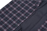 ロマンティッククラウン(ROMANTIC CROWN)  CLASSIC CHECK WOOL COAT_NAVY
