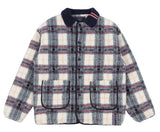 ロマンティッククラウン(ROMANTIC CROWN) CLASSIC CHECK FLEECE JACKET_OATMEAL