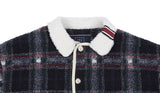 ロマンティッククラウン(ROMANTIC CROWN) CLASSIC CHECK FLEECE JACKET_NAVY