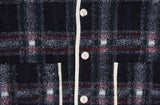 ロマンティッククラウン(ROMANTIC CROWN) CLASSIC CHECK FLEECE JACKET_NAVY