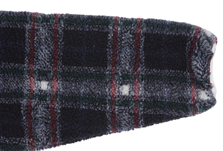 ロマンティッククラウン(ROMANTIC CROWN) CLASSIC CHECK FLEECE JACKET_NAVY