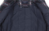 ロマンティッククラウン(ROMANTIC CROWN) CLASSIC CHECK FLEECE JACKET_NAVY