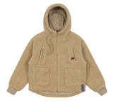 ロマンティッククラウン(ROMANTIC CROWN) HEAVY FLEECE HOODIE PARKA_BEIGE